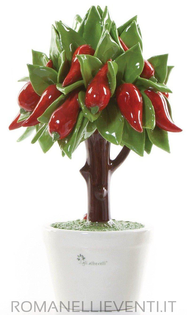 Alberi in ceramica-Gli Alberelli-Medio 14 x 14 x 21 cm-Romanelli Eventi