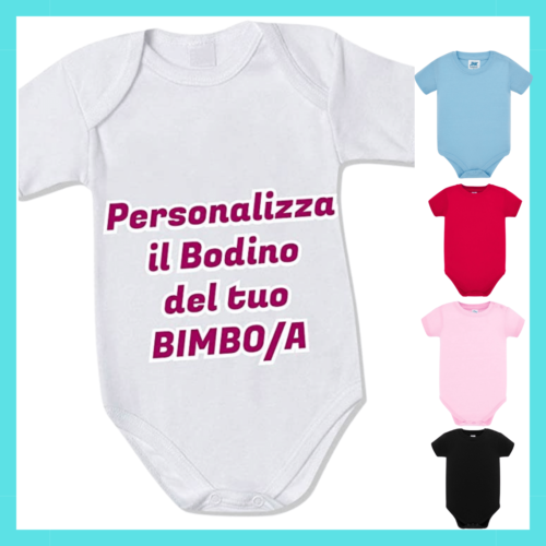 Body neonato personalizzato 100% made in italy – Romanelli Eventi