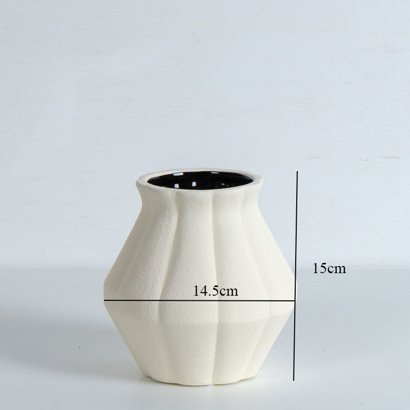 Vaso in Ceramica-Romanelli eventi-BZ091A Beige-Romanelli Eventi