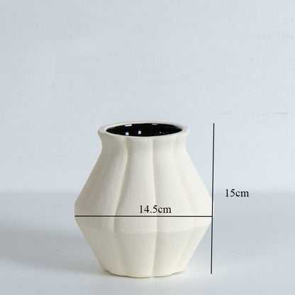 Vaso in Ceramica-Romanelli eventi-BZ091A Beige-Romanelli Eventi