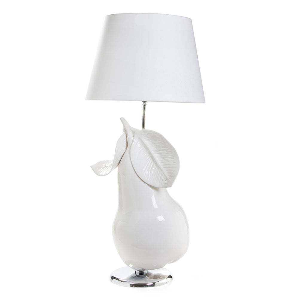 Lampada con base frutto grandissima e paralume:pera-Gli Alberelli-Romanelli Eventi