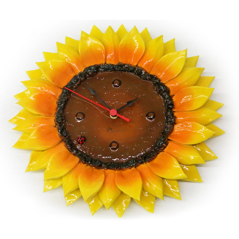 Orologio decoro girasole-Gli Alberelli-Romanelli Eventi