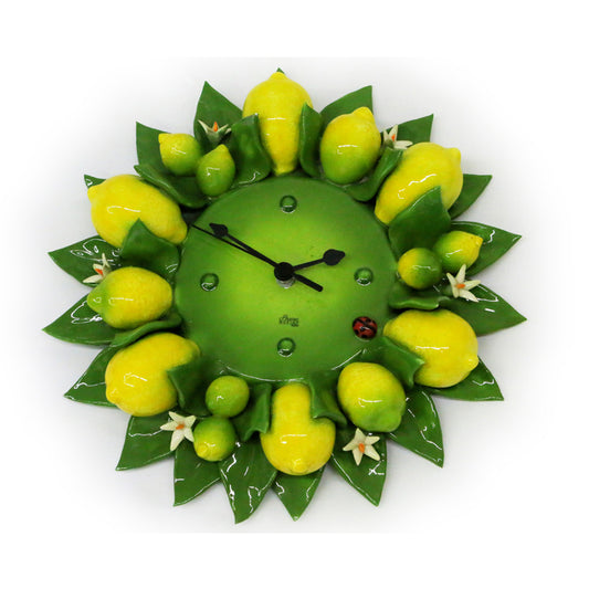 Orologio decoro limoni-Gli Alberelli-Romanelli Eventi