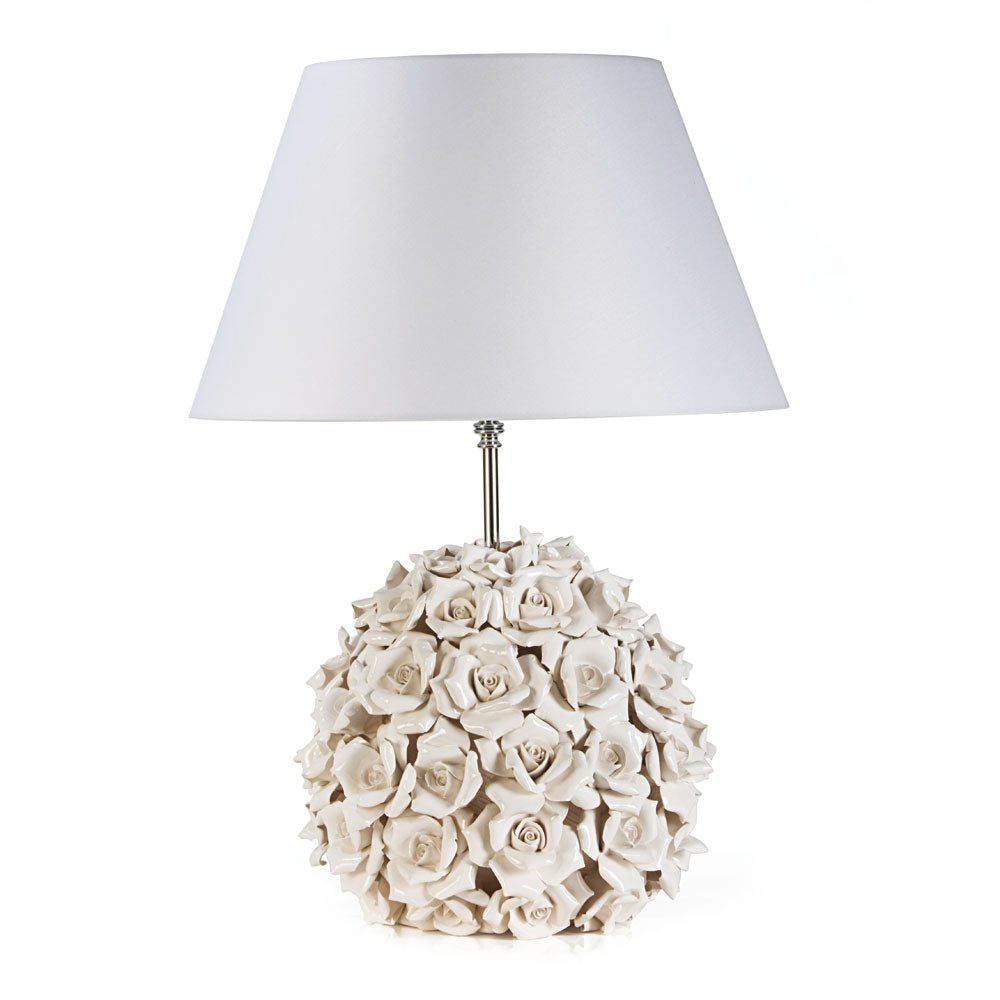 Lampada sfera Roselline - 2 varianti -Gli Alberelli-30x30x70cm-Romanelli Eventi