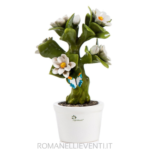 Albero Allegro grande- decoro magnolia 18 x 31 cm-Gli Alberelli-Romanelli Eventi