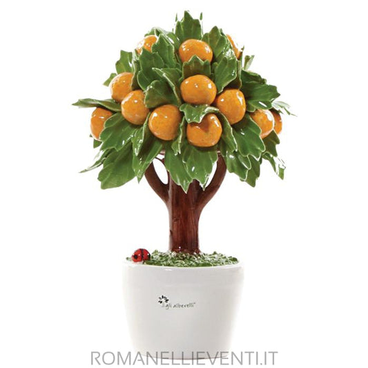 Albero decoro Arancio Grande 19 x 28 cm-Gli Alberelli-Romanelli Eventi