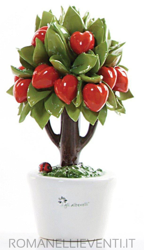 Albero decoro Cuore piccolo 11 x 16 cm-Gli Alberelli-Romanelli Eventi