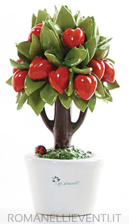 Albero decoro Cuore piccolo 11 x 16 cm-Gli Alberelli-Romanelli Eventi