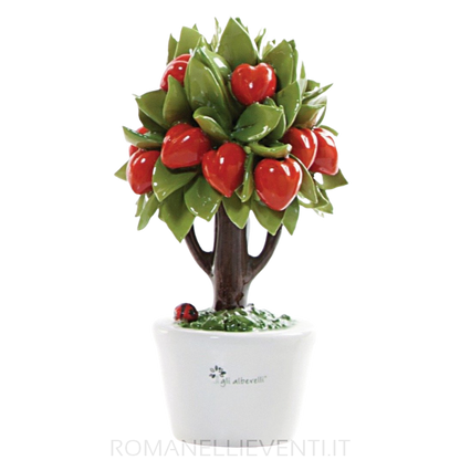 Albero decoro Cuore piccolo 11 x 16 cm-Gli Alberelli-Romanelli Eventi