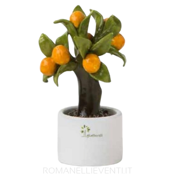 Albero decoro limone arancio 7 x 11 cm-Gli Alberelli-Romanelli Eventi