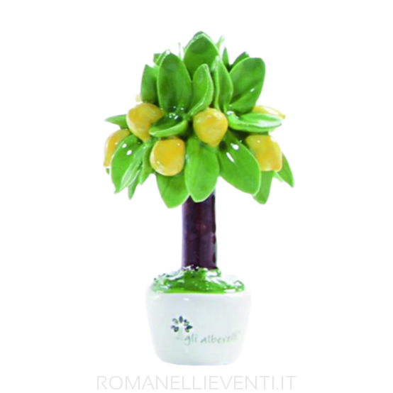 Albero decoro limone mignon 7 x 11 cm-Gli Alberelli-Romanelli Eventi