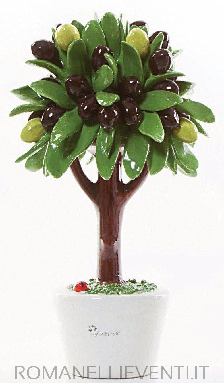 Albero decoro olivo grande 19 x 28 cm-Gli Alberelli-Romanelli Eventi