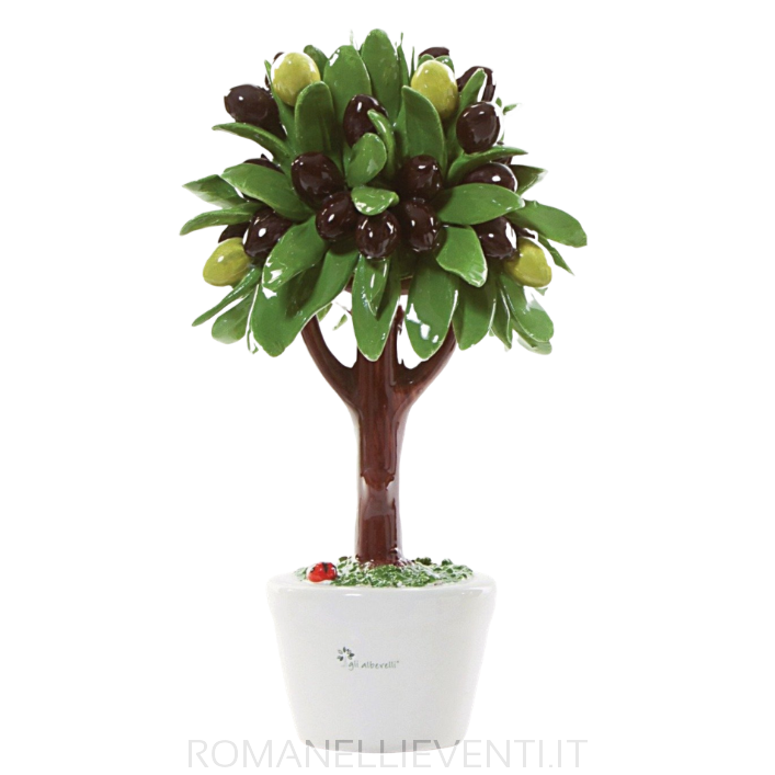 Albero decoro olivo grande 19 x 28 cm-Gli Alberelli-Romanelli Eventi