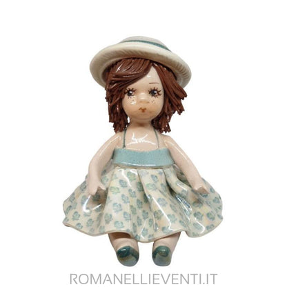 Bomboniera bambola bianca e celeste-Zampiva-Romanelli Eventi