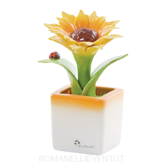 Cubotto piccolo - Girasole 10 x 18 cm-Gli Alberelli-Romanelli Eventi