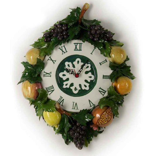 Orologio decoro frutta-Gli Alberelli-Romanelli Eventi