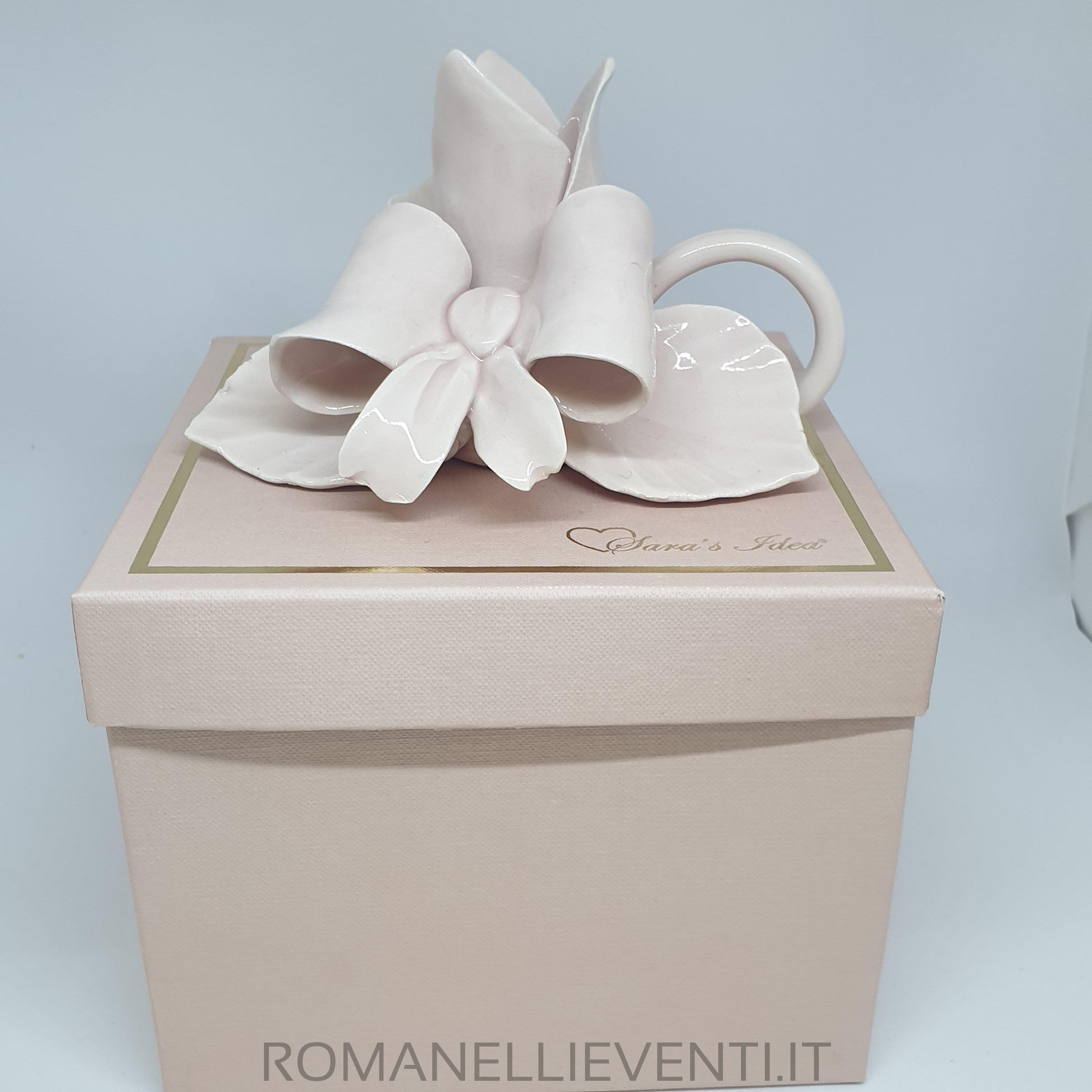 Portacandele rosa cipria-Sara's Idea-Romanelli Eventi