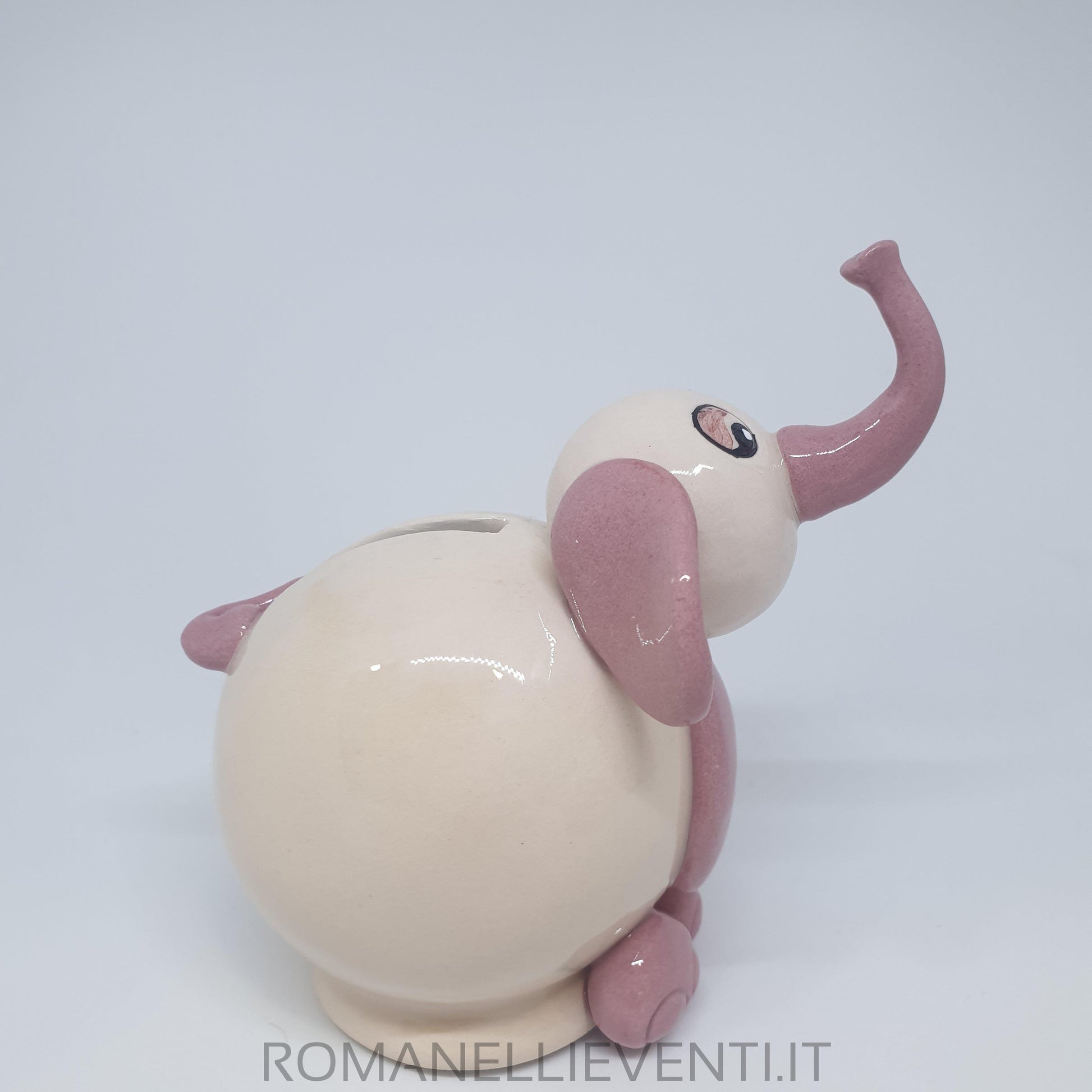 Salvadanaio Elefante rosa-Zampiva-Romanelli Eventi