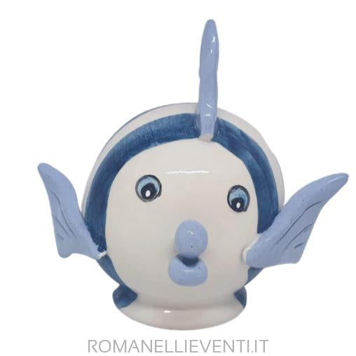 Salvadanaio Pesciolino celeste-Zampiva-Romanelli Eventi