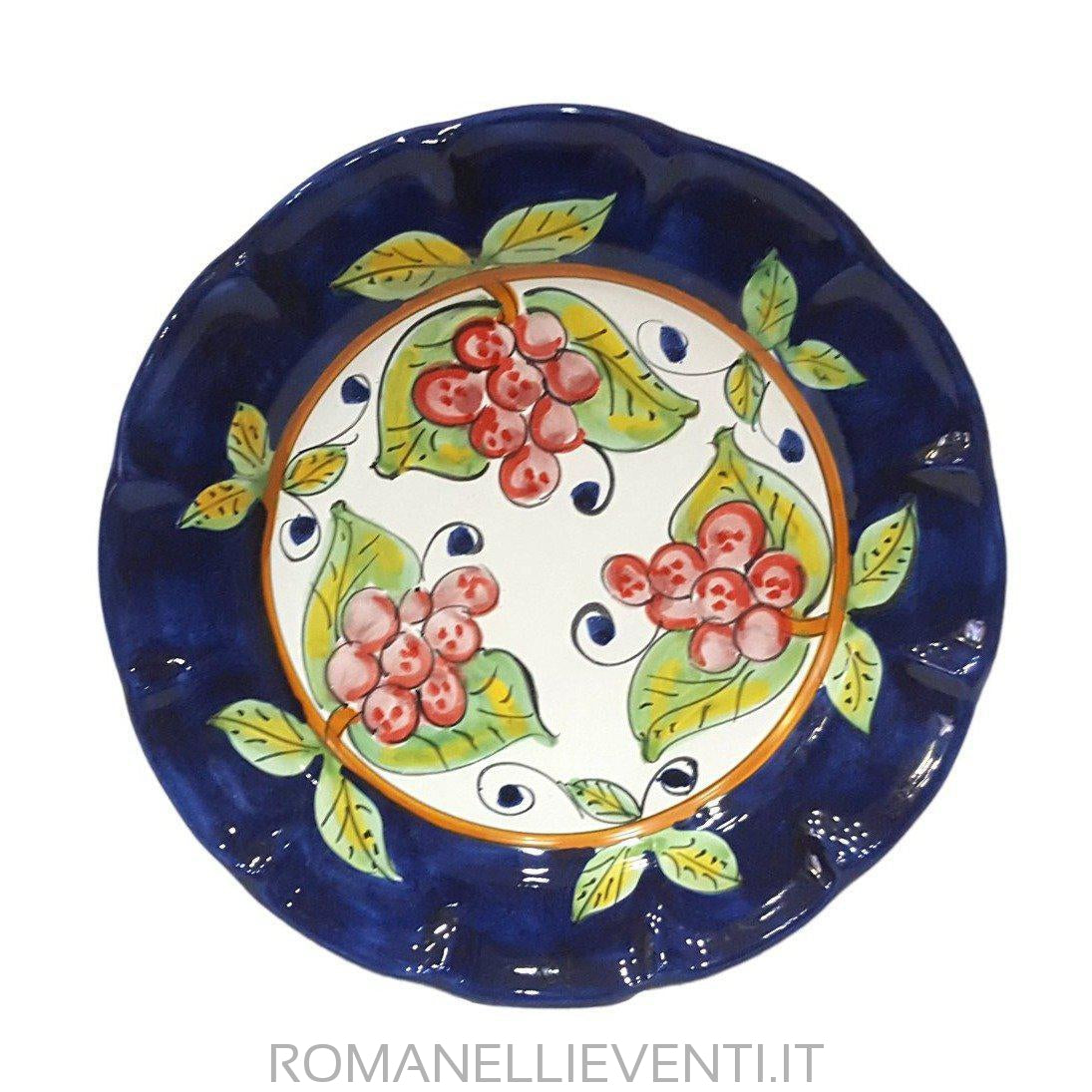 Set servizio piatti Costiera con Uva Blu-Vietri-Romanelli Eventi